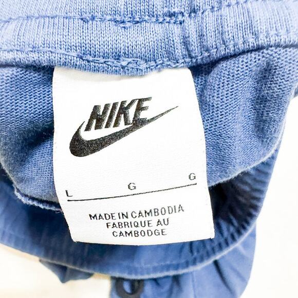 Nike Men's Blue Short Drawstring Basketball Sweat Pant Size Large - Picture 4 of 5